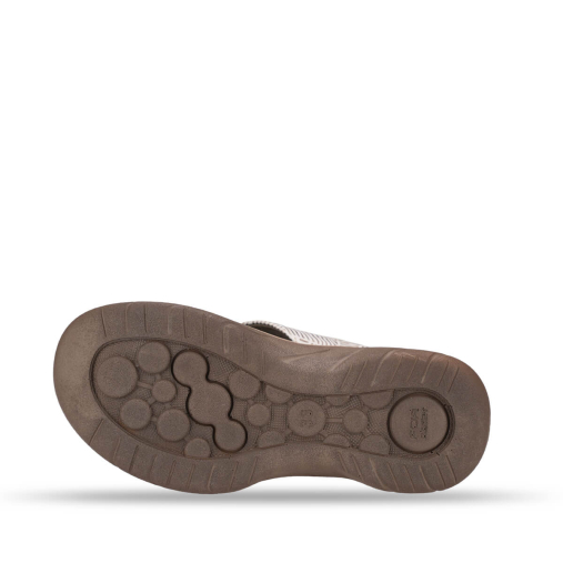 TOKYO-G Kadın Deri Terlik Bej Baskılı - 6