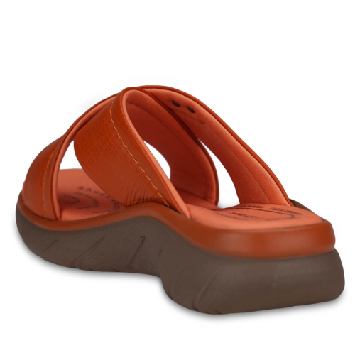 TOKYO-G Kadın Deri Terlik Orange - 5