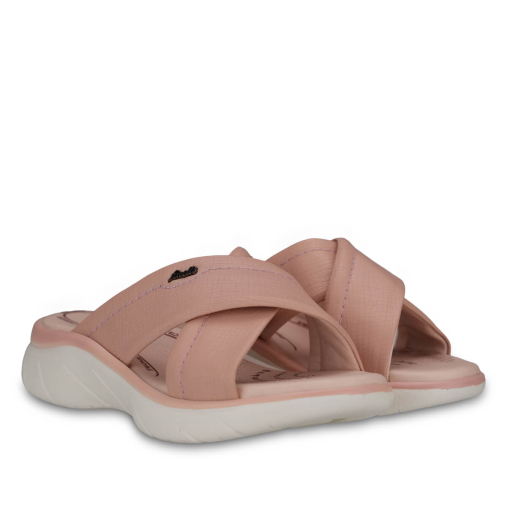 TOKYO-G Kadın Deri Terlik Pudra - 3