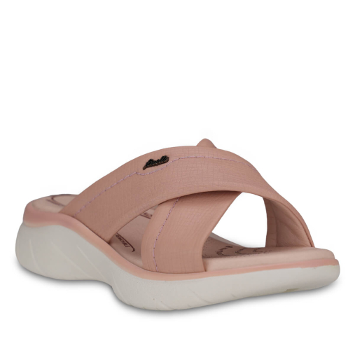 TOKYO-G Kadın Deri Terlik Pudra - 4