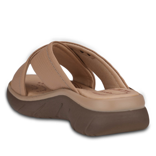 TOKYO-G Kadın Deri Terlik Vizon - 5