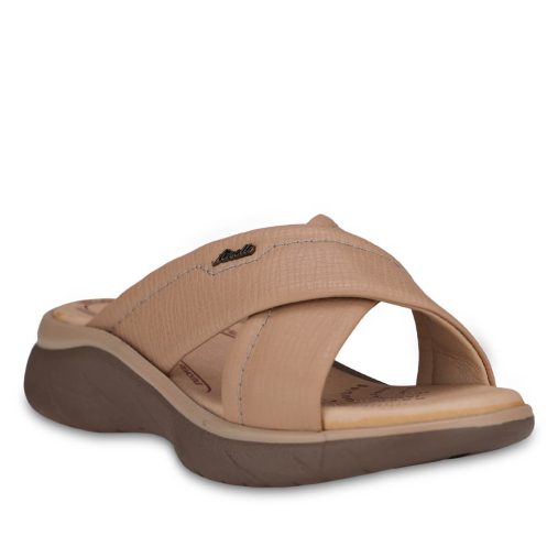 TOKYO-G Kadın Deri Terlik Vizon - 4