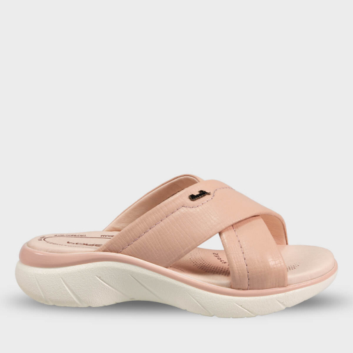 TOKYO-G Kadın Deri Terlik Pudra - 1