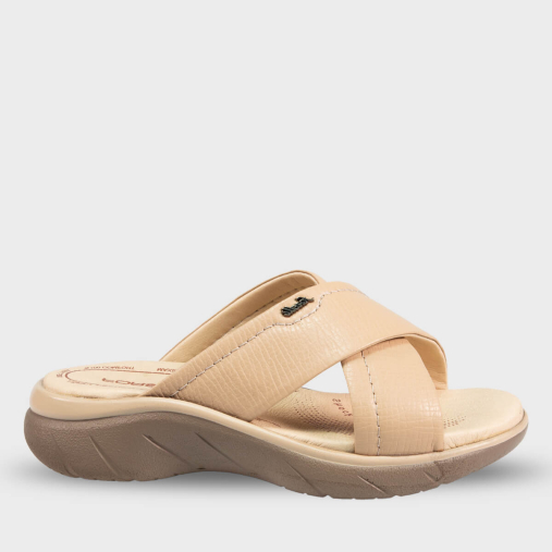 TOKYO-G Kadın Deri Terlik Vizon 