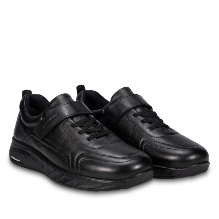 TRIESTE-H Erkek Deri Ayakkabı Siyah - Forelli (1)