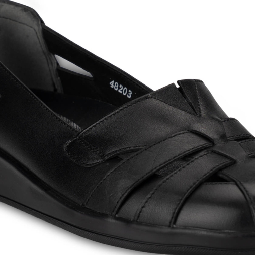 VANESA-H Kadın Deri Ayakkabı Siyah - 5