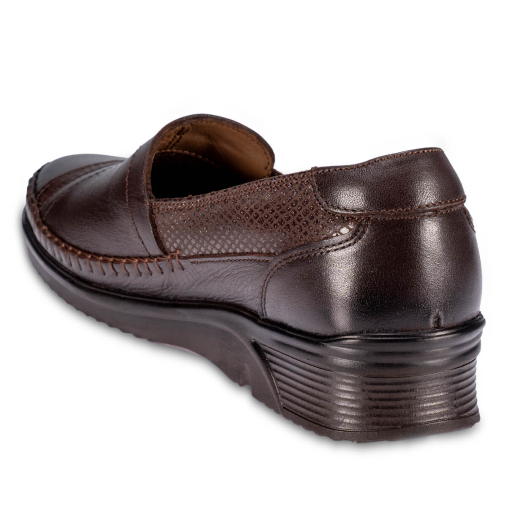 YONCA-H Kadın Deri Ayakkabı Kahve - 4