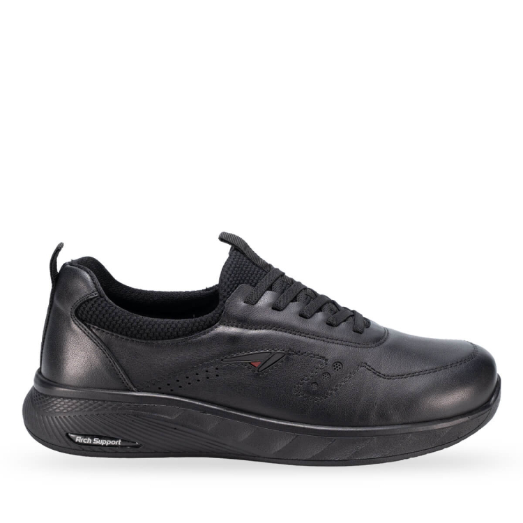 ZAGNOS-G Erkek Deri Ayakkabı Siyah - Forelli